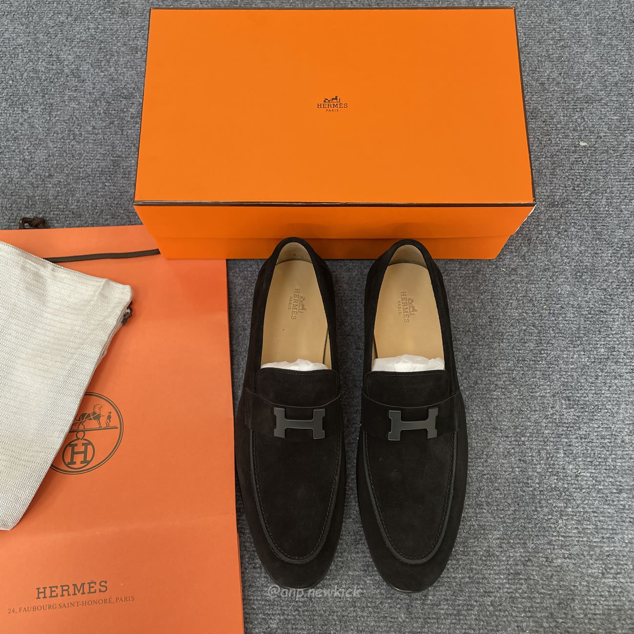 Hermès H Paris Loafer Suede (4) - www.newkick.vip